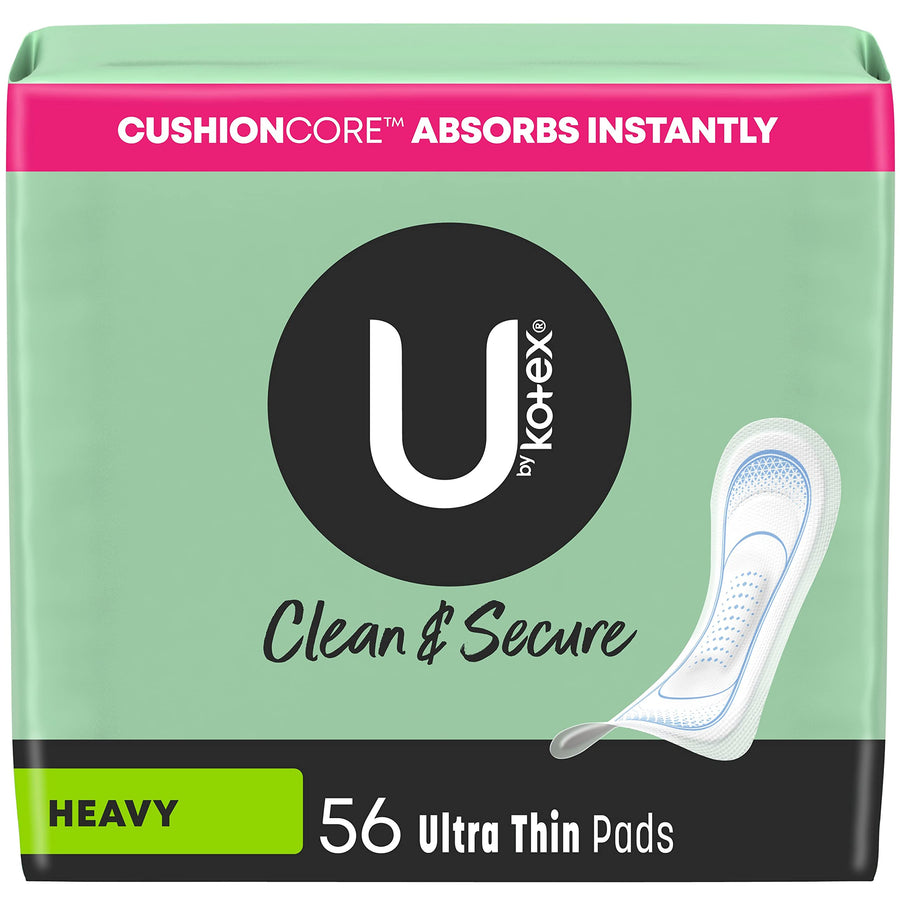 U by Kotex Security Ultra Thin Pads, Long, Unscented, 5