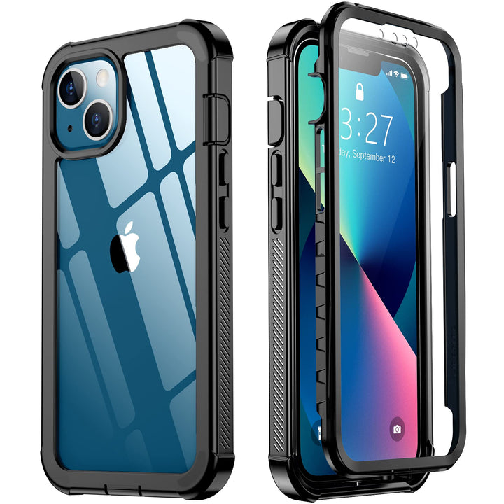 for iPhone 13 Case, [360 Full Body] [Heavy Duty Protection] with Built-in Screen Protector Tough Rugged 12 FT Dropproof Shockproof Dust-proof Bumper Case for iPhone 13 Phone Case 6.1 inch