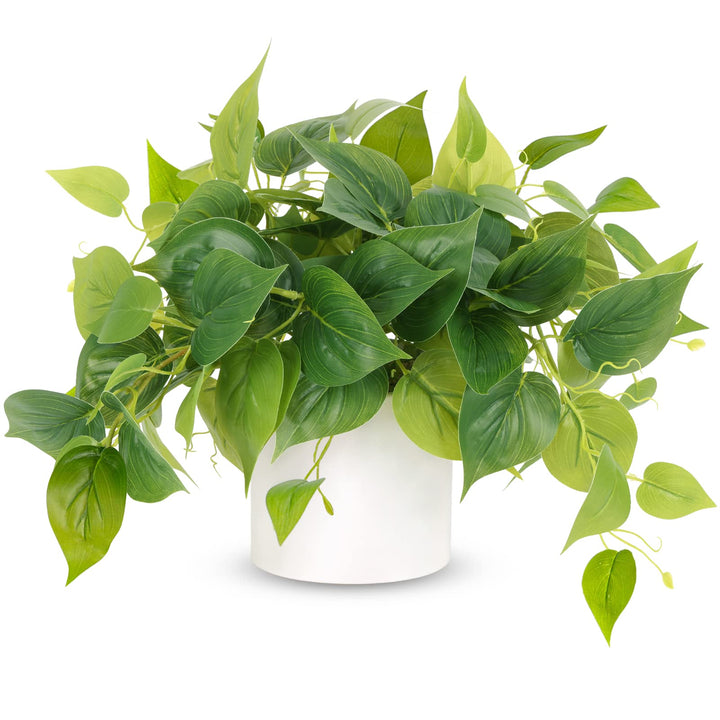 JPSOR Fake Plants Indoor with Ceramic Pots, Artificial 