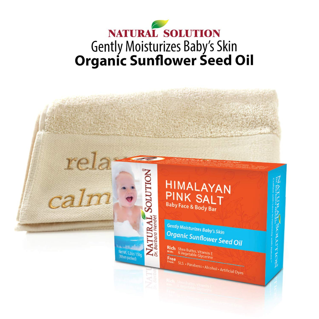 Natural Solution Natural Baby Bath Soap Bar Deep Cleansing Body 5.2 oz