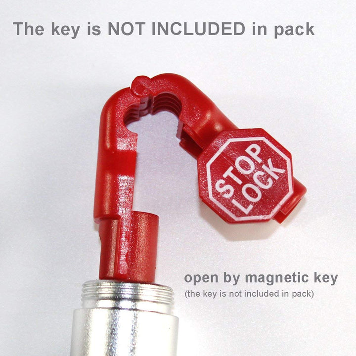 100 Packs of Peg Hook Locks Retail Shop Security Stop Lock, Anti Theft peg Locks for Display Slat Wall.