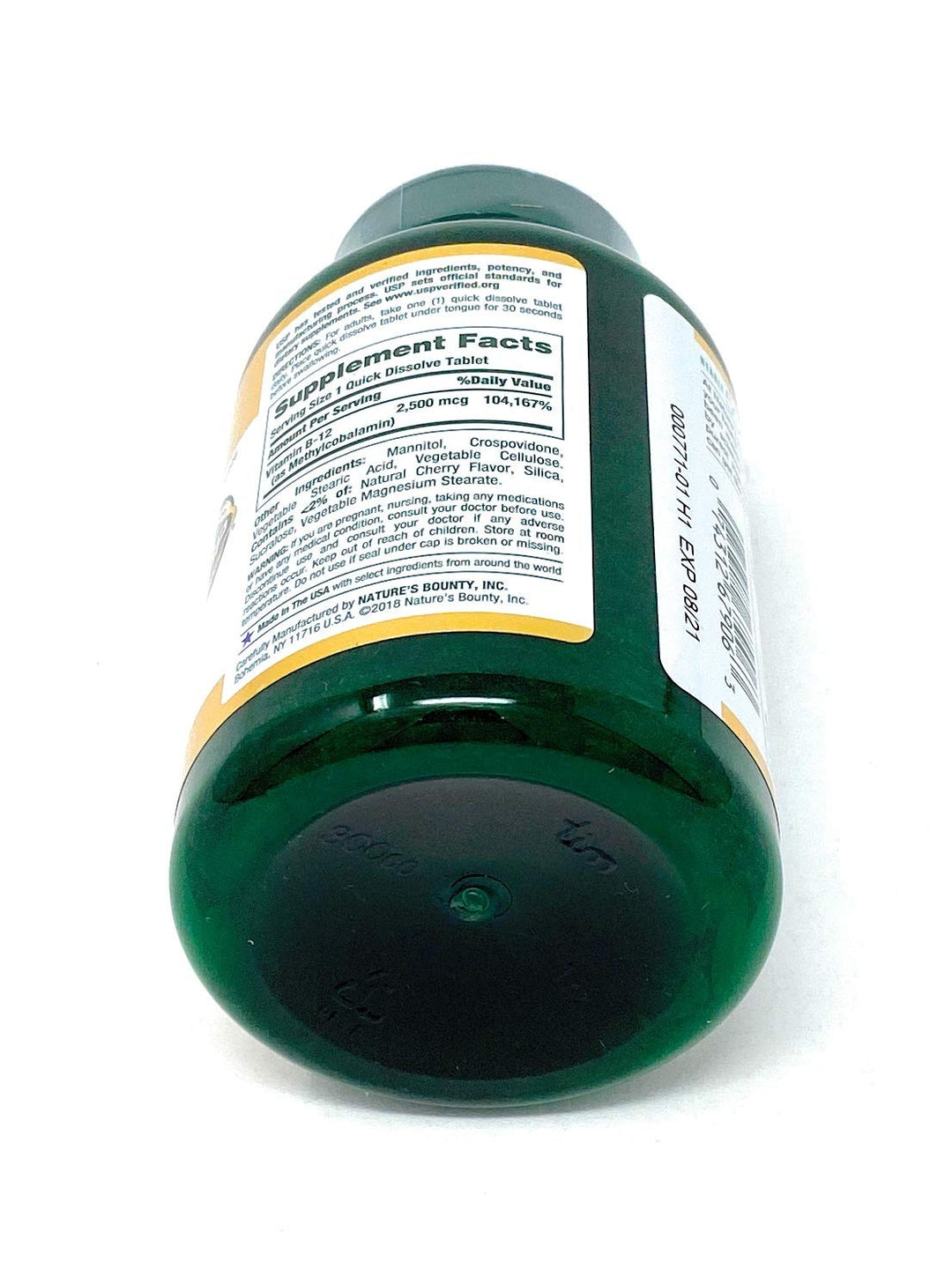 Nature&#39;s Bounty Quick Dissolve Fast Acting Vitamin B-12 2500 mcg, Natural Cherry Flavor (300 tablets)