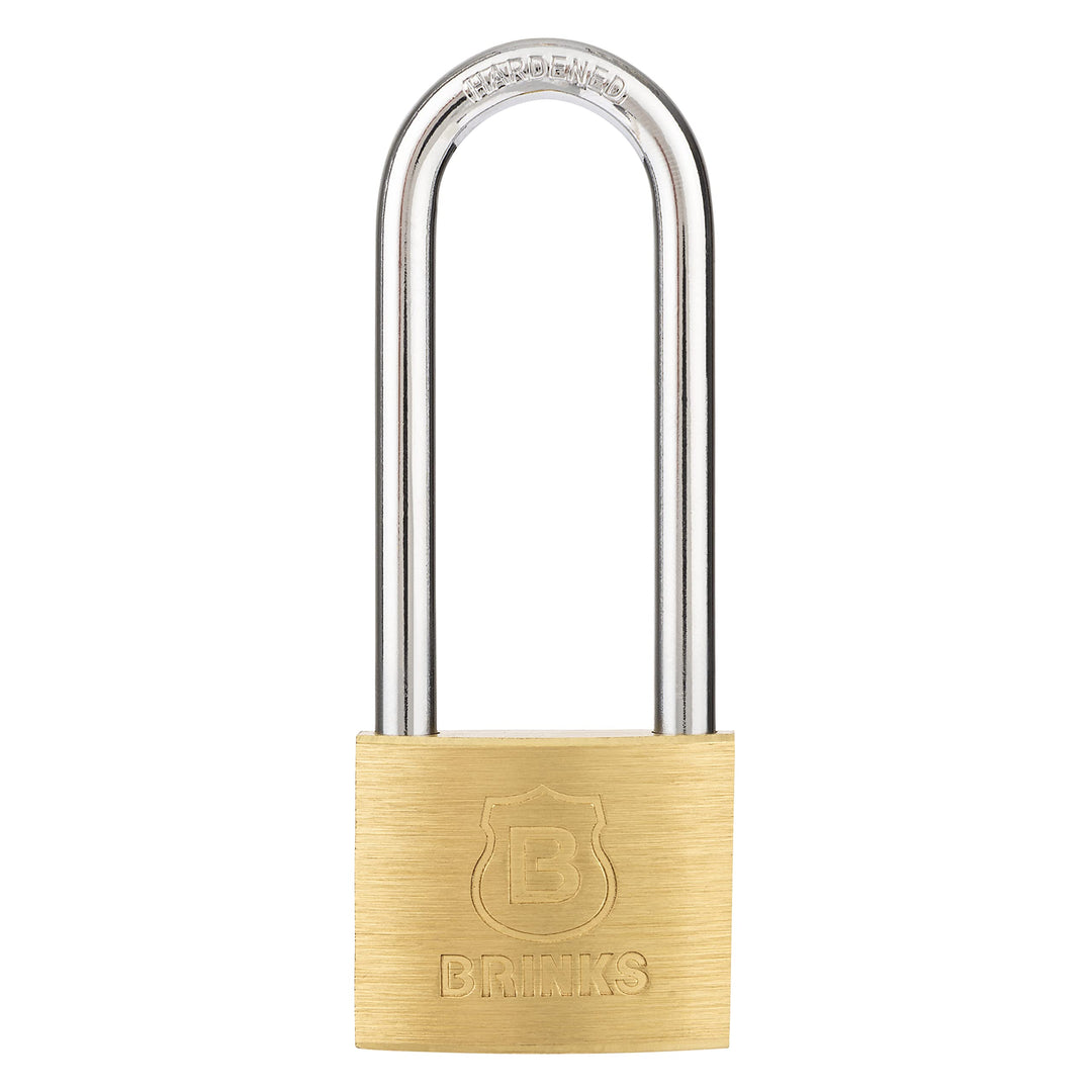 - 40mm Solid Brass Keyed Padlock with 2.5” Shackle Clearance, (171-42001)