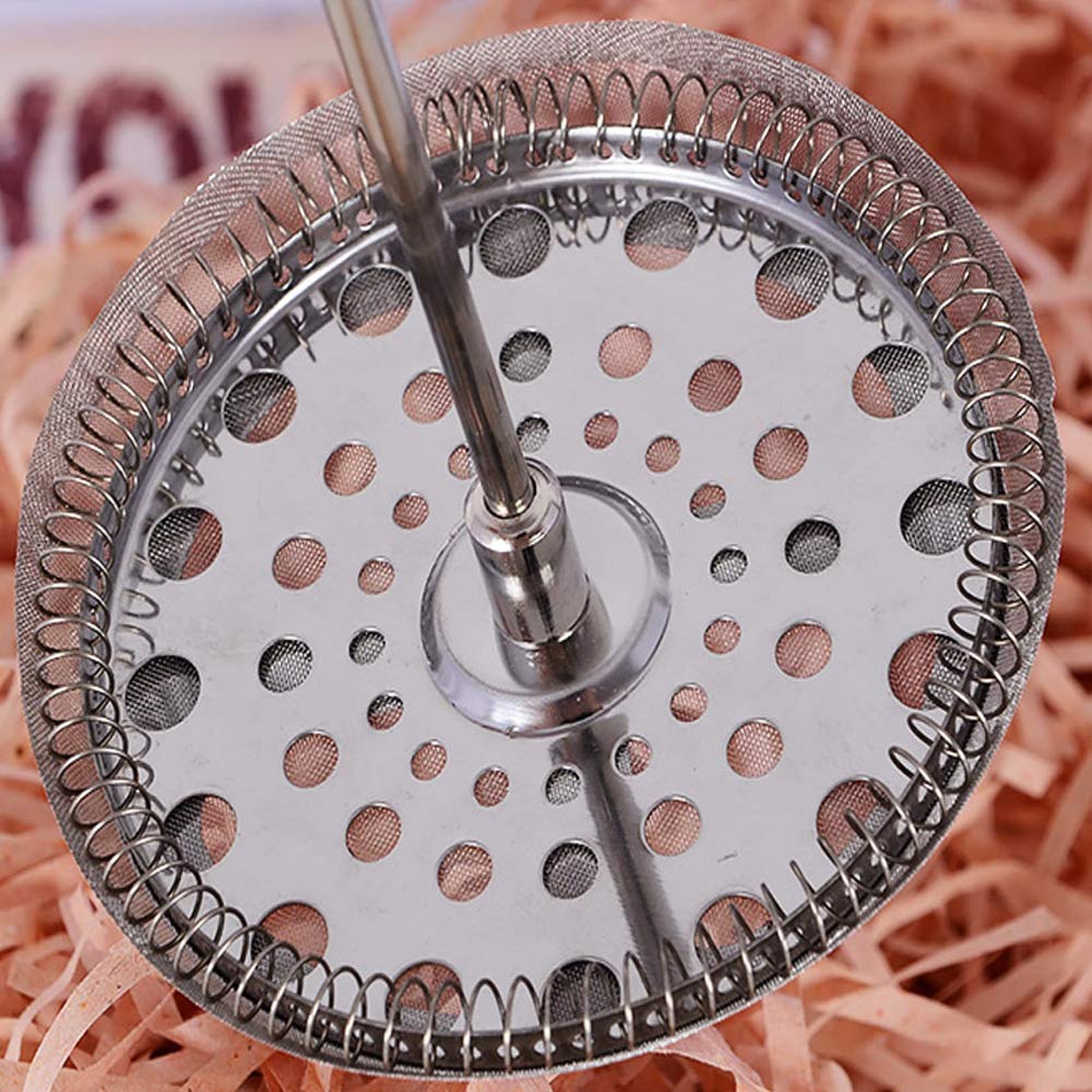 4 Pack French Press Replacement Filter Screen, 4 Inch Stainless Steel Mesh Replacements for 1000 ml / 34 oz / 8 cup French Press