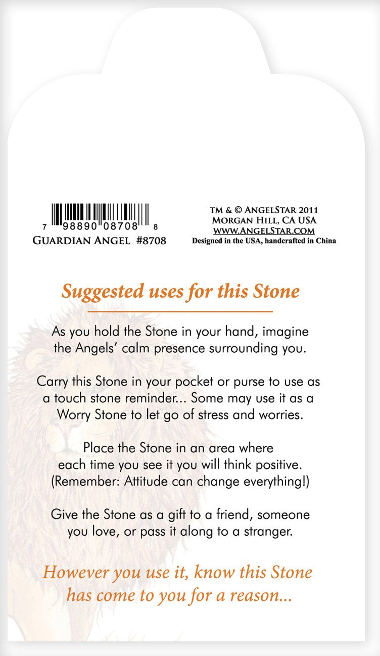 Angelstar 8708 Guardian Angel Worry Stone, 1-1/2-Inch