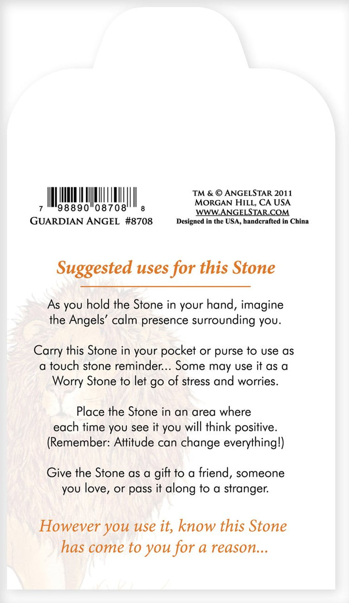Angelstar 8708 Guardian Angel Worry Stone, 1-1/2-Inch