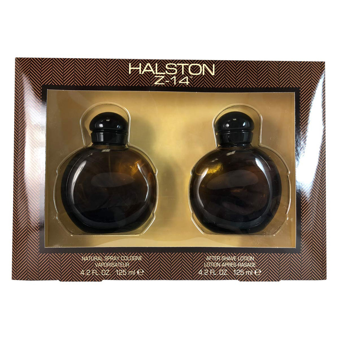 Halston Z-14 By Halston For Men. Set-cologne Spray 4.2 Ounces &amp; Aftershave 4.2 Ounces