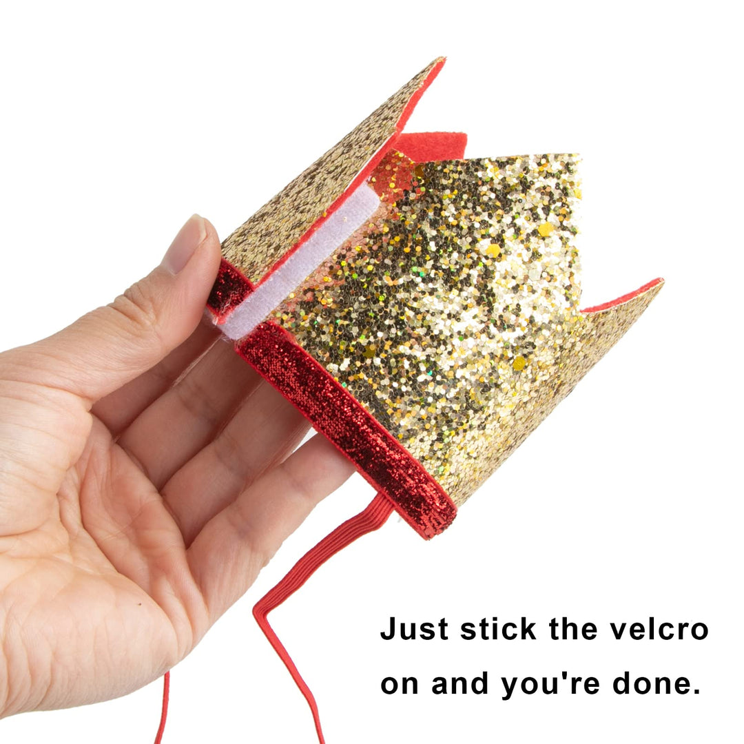 Birthday Party Hats for Boys &amp; Girls 1st 2nd 3rd Birthday, Mickey Theme Birthday Party Crown (2nd) Gold