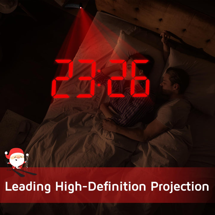 GOLOZA Projection Alarm Clock, Digital Clock with Moder