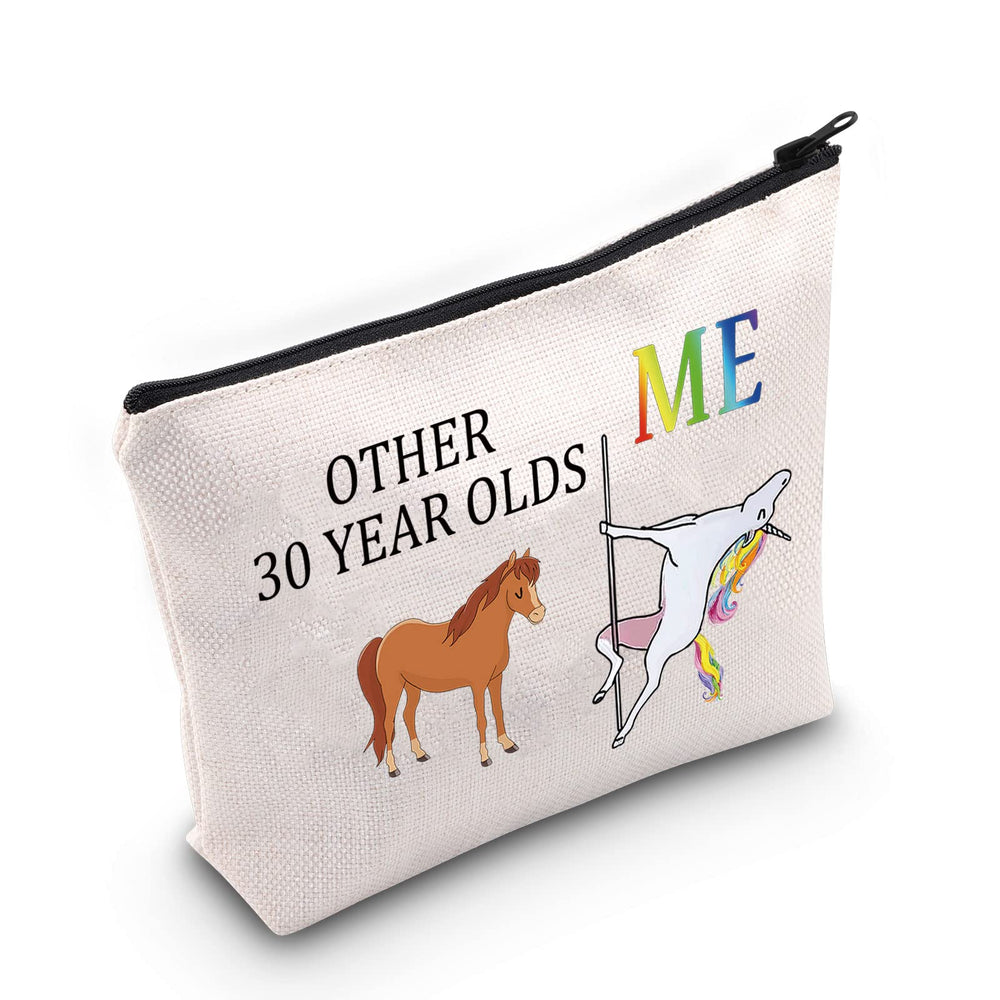MBMSO Other 30 Year Olds Me Unicorn Makeup Bag Funny 30