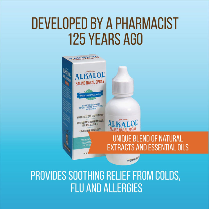 Alkalol Company - Saline Nasal Spray With Essential Oil