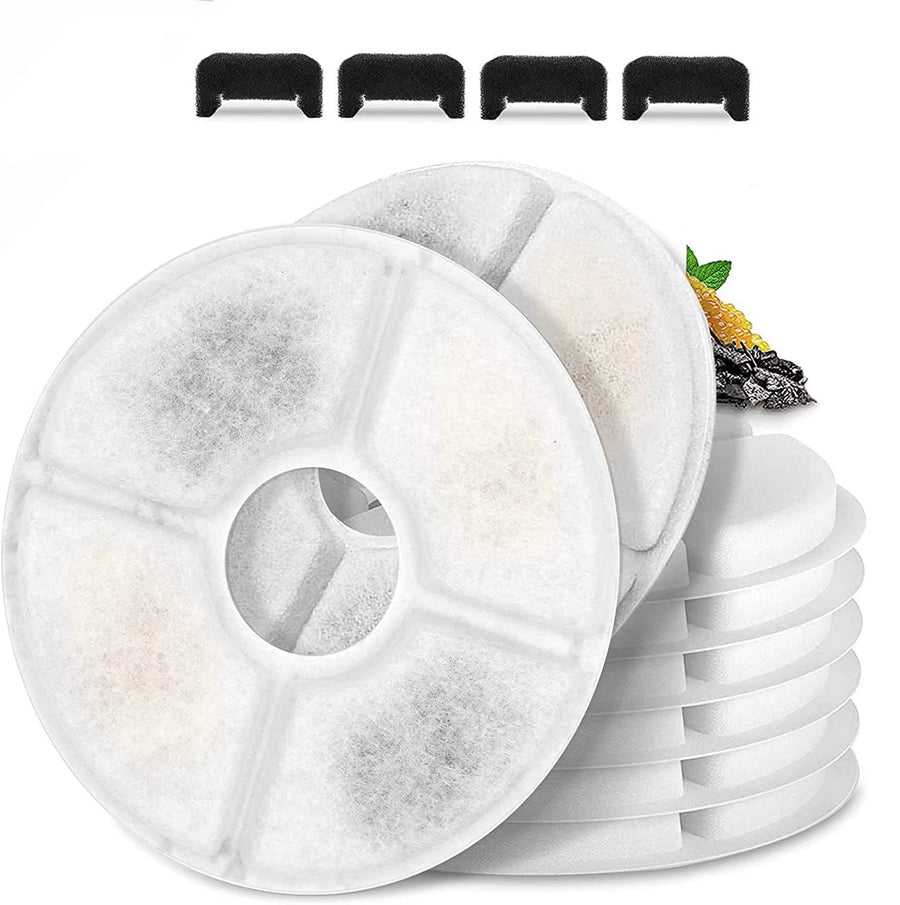 Cat/Pet Water Fountain Filters, 12 Pieces Set Pack of 8