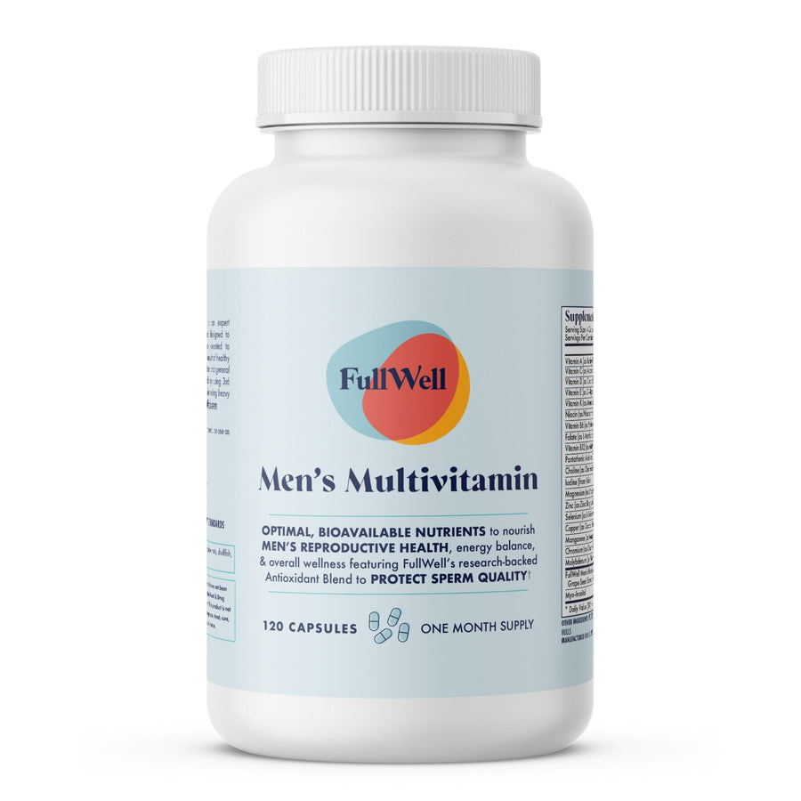 Men's Daily Multivitamin with Vitamin D, Antioxidants, Choline, and B Vitamins for Optimal Sperm Quality, Hormone Health, and Overall Male Fertility, 3rd Party Tested, 30 Servings