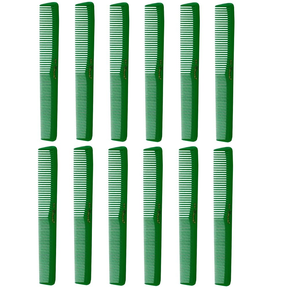 Barber Beauty Hair 400 All Purpose Combs (12 Pack) 12 x SB-C400-GREEN