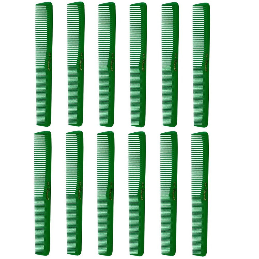 Barber Beauty Hair 400 All Purpose Combs (12 Pack) 12 x SB-C400-GREEN