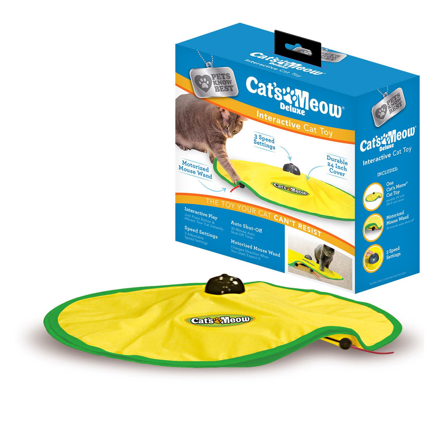 Motorized Wand Cat Toy, Automatic 30 Minute Shut Off, 3 Speed Settings, The Toy Your Cat Can't Resist, Pets Know Best