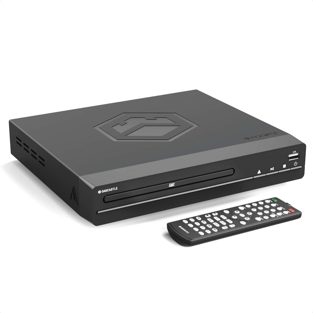 DVD100 DVD Player for TV | Multi Region HD 1080P DVD Player | HDMI or RCA AV Cable TV Connection | USB MP3 and CD Playback I Slim Design I Easy Controls Remote Controlled DVD Player