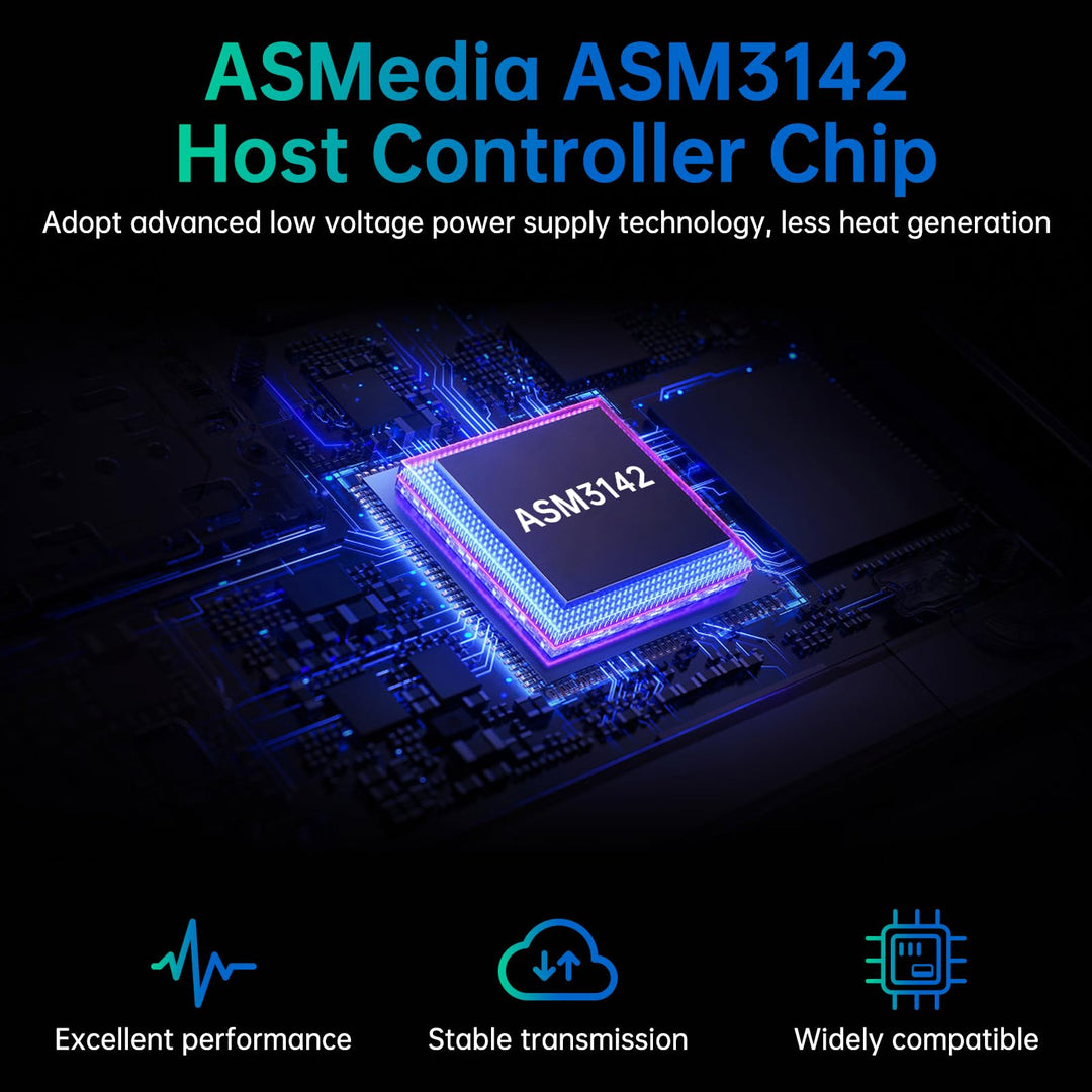 PCIE to USB 3.2 Expansion Card 10Gbps 2 USB C Ports Max Speed PCI-E Type C USB 3.2 Gen2 Card with Large-Area Heatsink USB Front Panel Adapter for Windows 11/10/8/7/XP/Linux/Mac OS