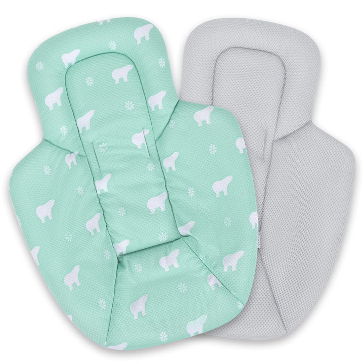 Minne Baby Infant Insert, Cool Mesh Fabric Newborn Insert Compatible with 4Moms MamaRoo and RockaRoo Swing, Soft and Breathable with Head and Body Support