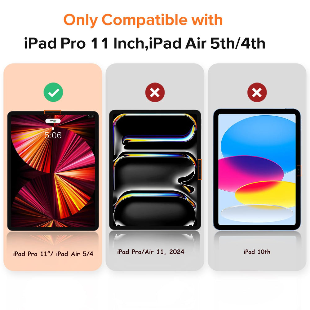 Paperfeel Tempered Glass Screen Protector Compatible with iPad Pro 11 inch (2022&2021&2020&2018) / iPad Air 5th/4th (10.9 inch, 2022/2020) Draw as Paper, with Matte Surface, EZ Kit