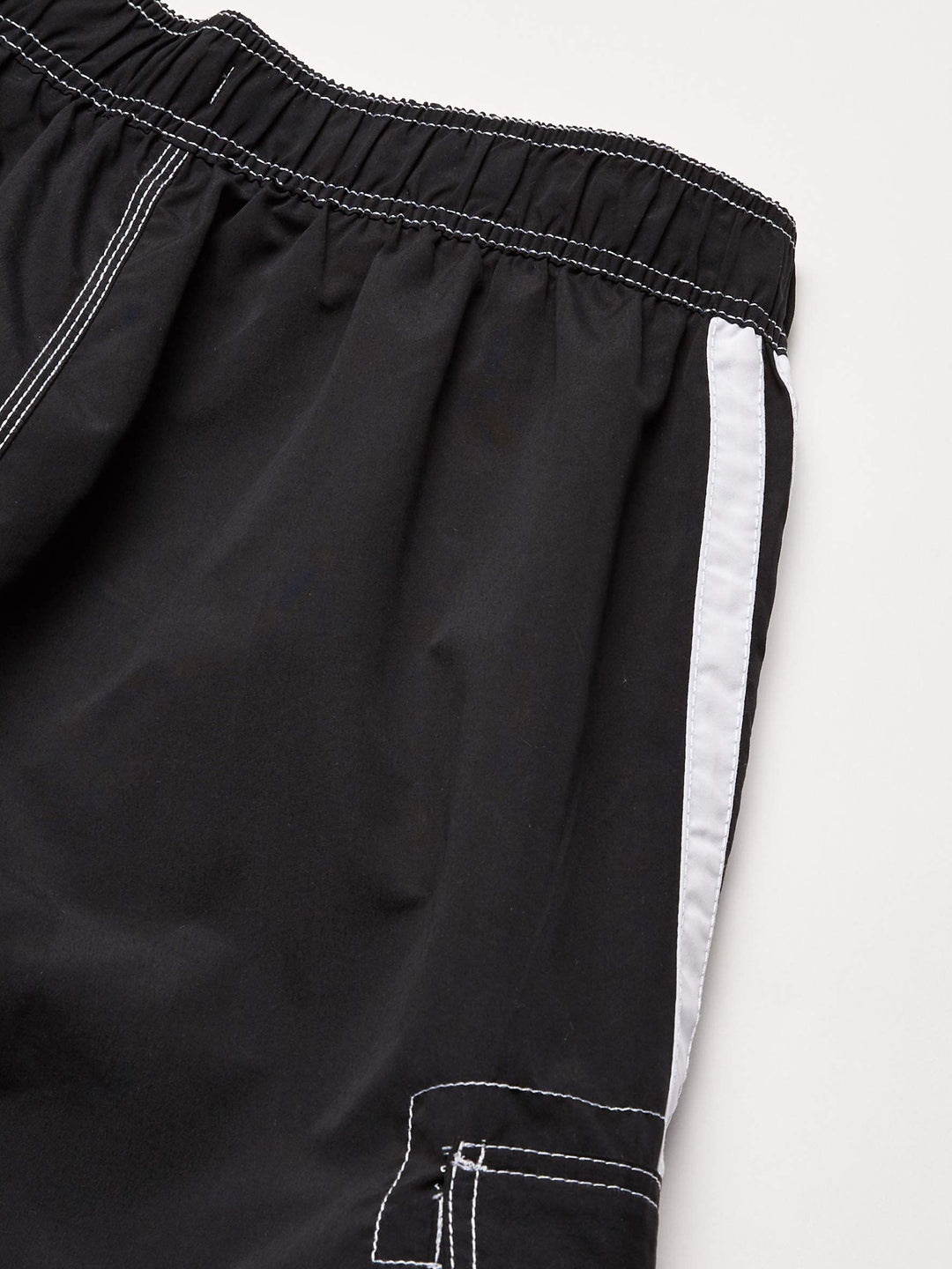 Men&#39;s Mako Core Performance Elastic Waist Swim Trunk, Black, Medium