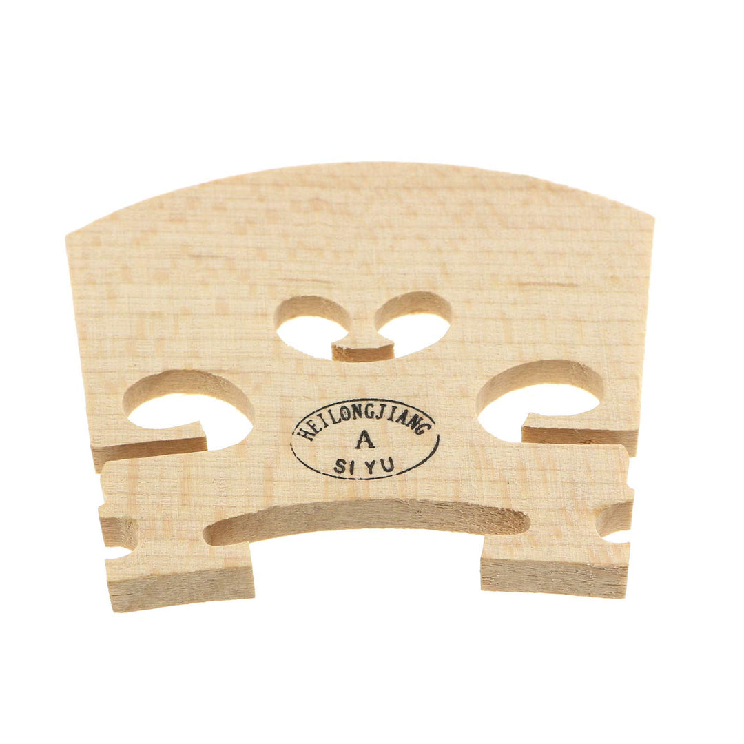 4PCS 4/4 Violin Bridge Full Size Maple wood Violin Parts, Yellow