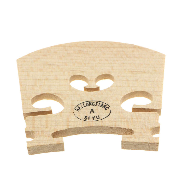 4PCS 4/4 Violin Bridge Full Size Maple wood Violin Parts, Yellow