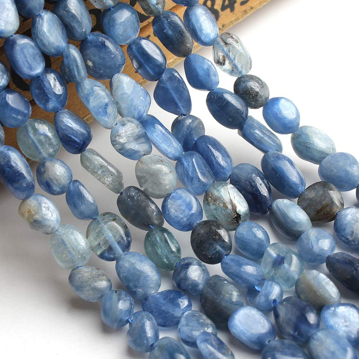 Love Beads Natural Stone Irregular Blue Kyanite Stone Beads 4-7mm Beads for Jewelry Making DIY Beads Bracelets 15inches