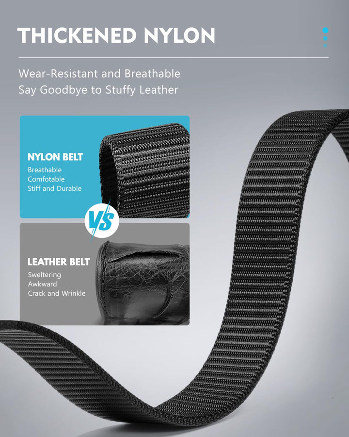 FAIRWIN Ratchet Web Belt,1.25 inch Nylon Belt with Auto