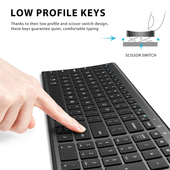 iClever BK10 Bluetooth Keyboard, Wireless Bluetooth Key