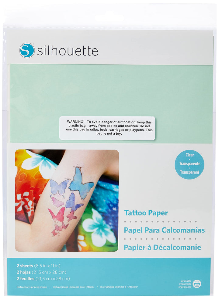 , Inc Temporary Tattoo Paper, 8.5x11 Inches, Basic