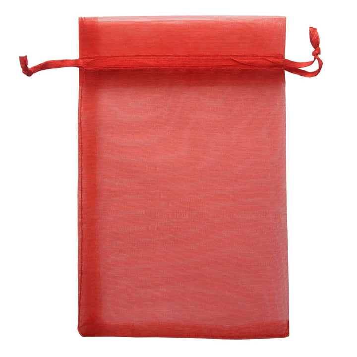 Pimuza 50pc 4x6 inches Gifts Wrap Bags Red,Organza Shee