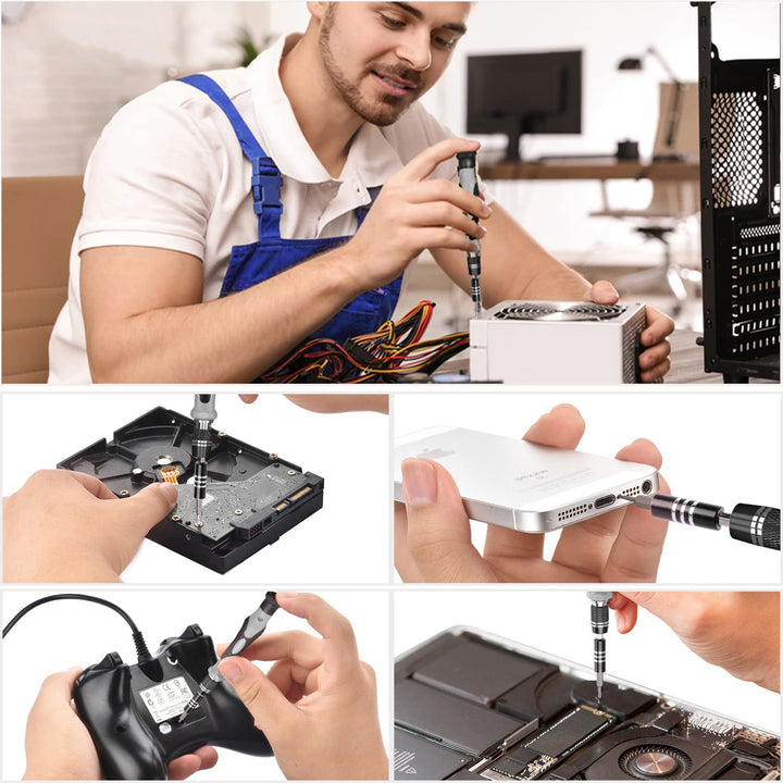 Precision Screwdriver Set, Unamela 139 in 1 Computer Repair Tool Kit with 120 Bits, Magnetic Electronic Screwdriver Kit Compatible for Laptop, PC, MacBook, iPhone, Tablet, PS4, Xbox, Game Console