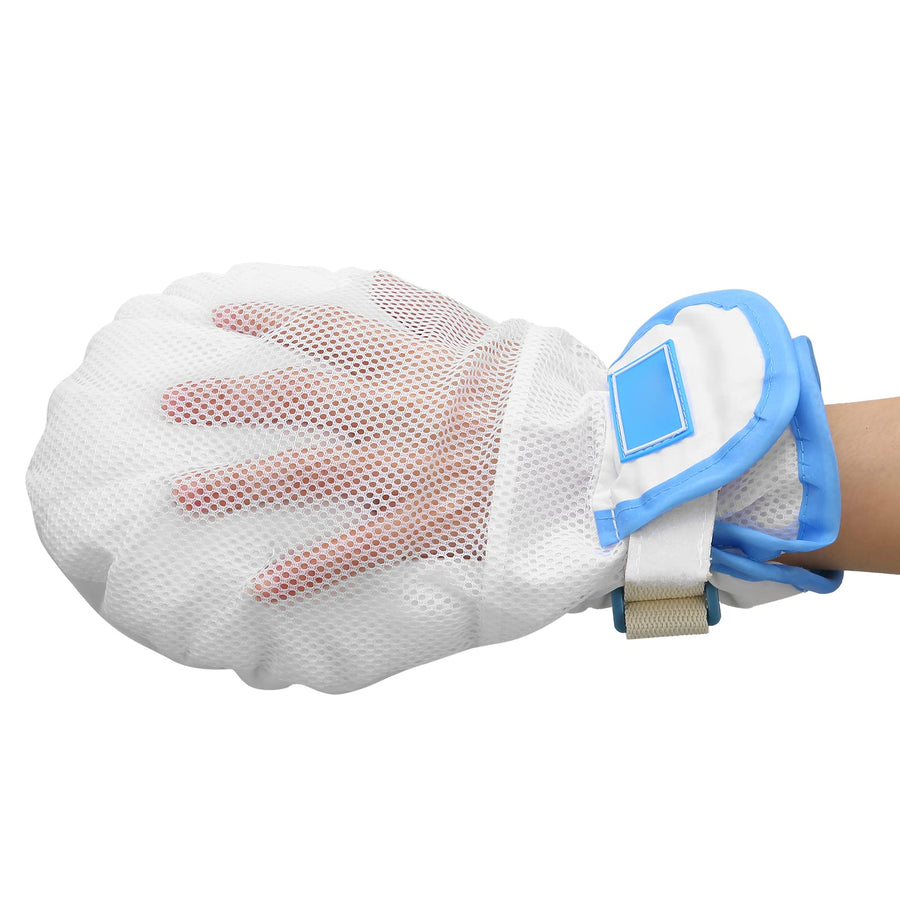 Restraint Glove Double Security Mitt Hand Restraints Safety Mitt Breathable Comfort Glove for Elderly Hand