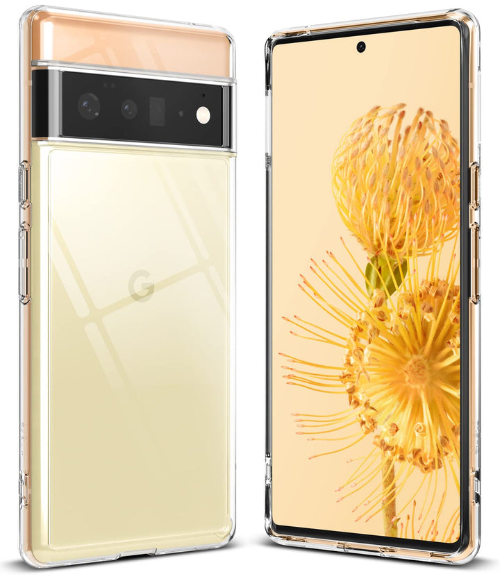 Fusion [Precise Cutouts for Camera Lenses] Compatible with Google Pixel 6 Pro Case, Shockproof Bumper Transparent Phone Cover for Women, Men - Clear