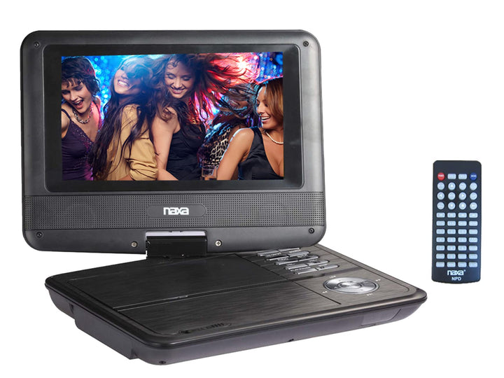 Electronics NPD-703 7-Inch TFT LCD Swivel Screen Portable DVD Player - Black Lacquer