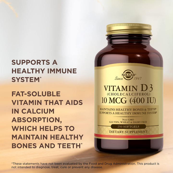 Solgar Vitamin D3 (Cholecalciferol) 10 mcg (400 IU) - 2