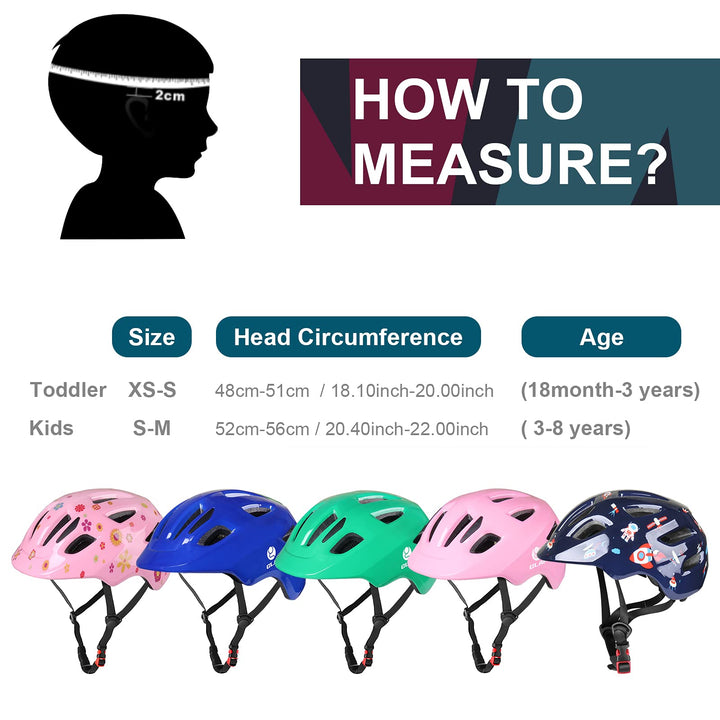 GLAF Baby Bike Helmet Toddler Helmets for 1 Year Old and up Infant Girls Boys Multi Sport Adjustable for Scooter Bicycle Kids Youth Child Skateboard Safety Cycling (XS, Astronaut)