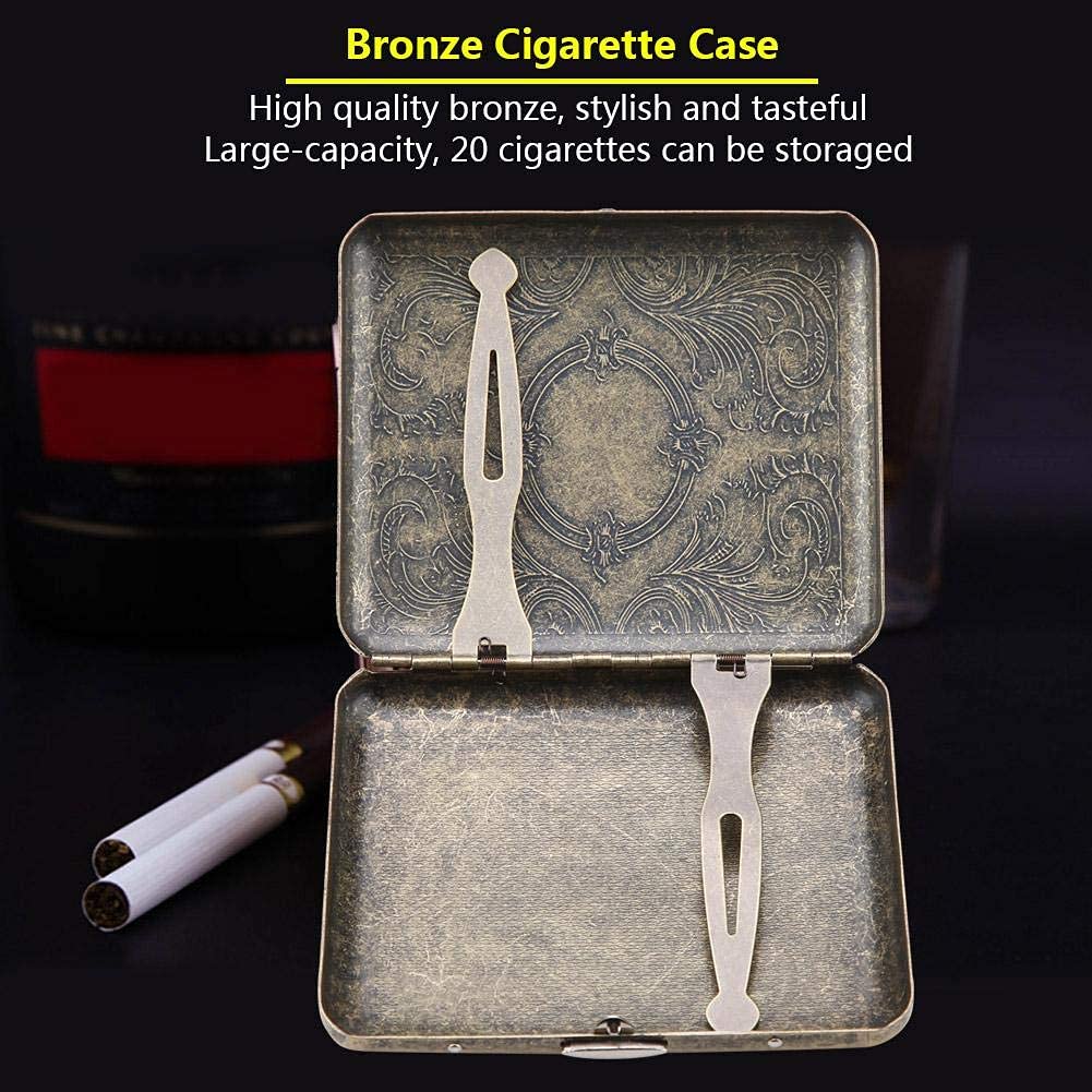 Retro Metal Cigarette Box Case, 20 pcs Cigarettes, Dura