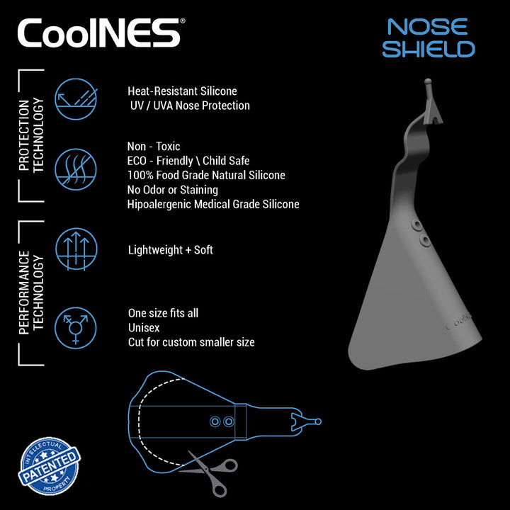 - 4 Pack - UV Nose Guards for Glasses - Skin Sun Protection - Shield Guard Protector UPF 50+ Patented