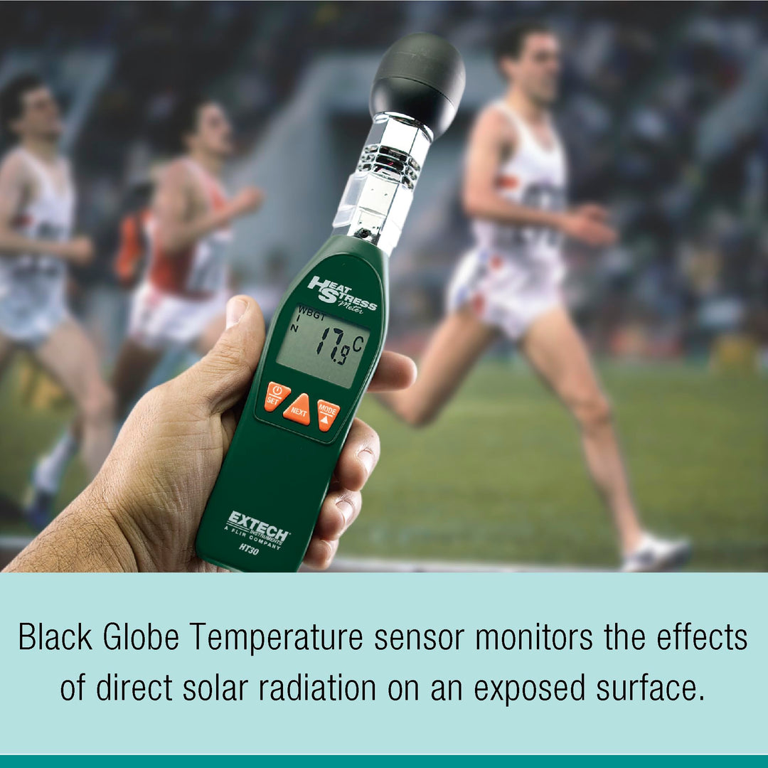 Extech HT30 Heat Stress WBGT Meter , black