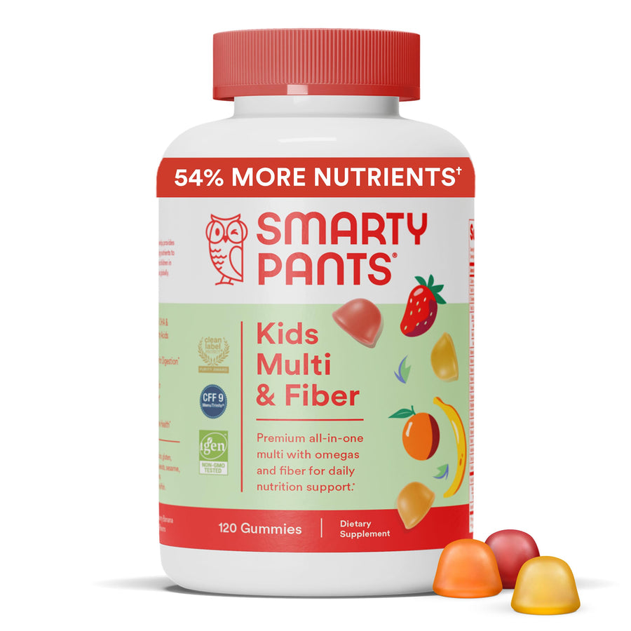 SmartyPants Kids Multivitamin Gummies and Fiber Supplem
