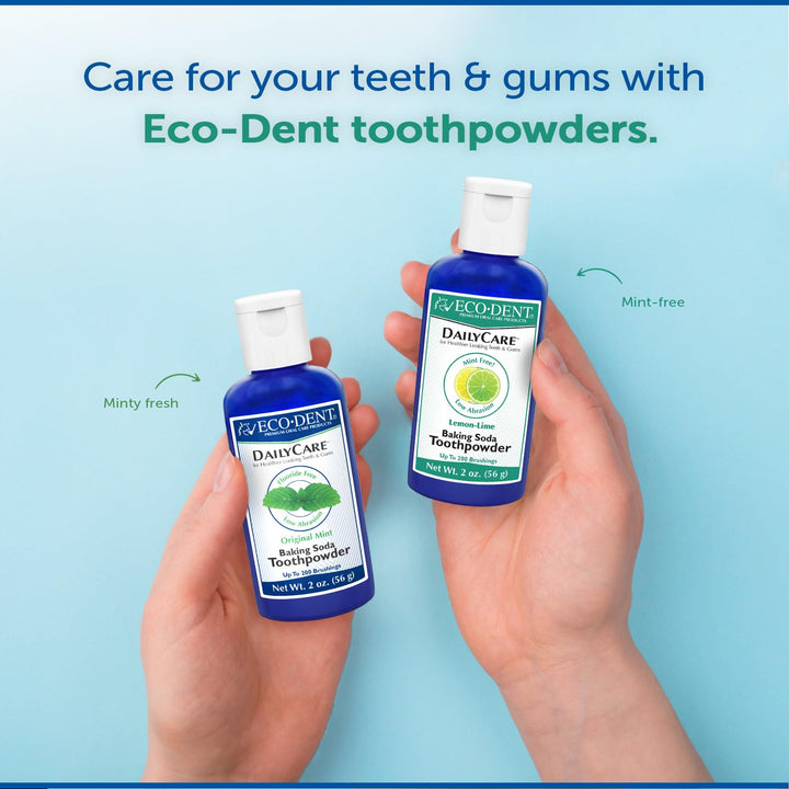 Eco-Dent Daily Care Baking Soda Toothpowder, Lemon-Lime