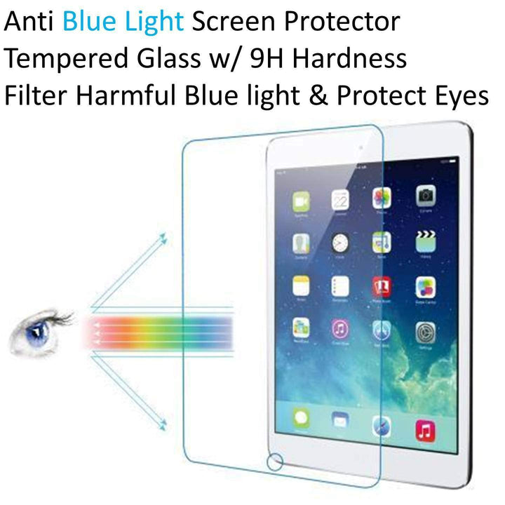 For iPad 10.2 Inch (9th / 8th / 7th Generation, 2021/2020 / 2019), Anti Blue Light [Eye Protection] Tempered Glass Screen Protector