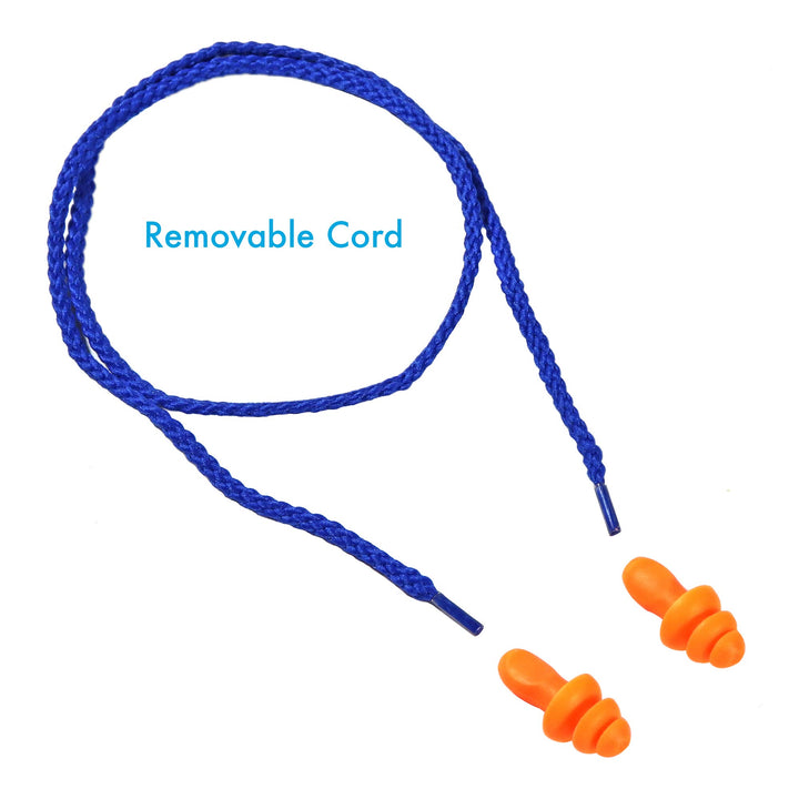 25 Pairs Corded Ear Plugs Soft Silicone Reusable Earplu