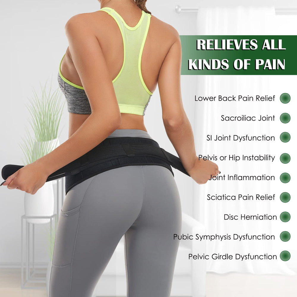 Sacroiliac SI Hip Belt for Women Men SI Joint Hip Belt 