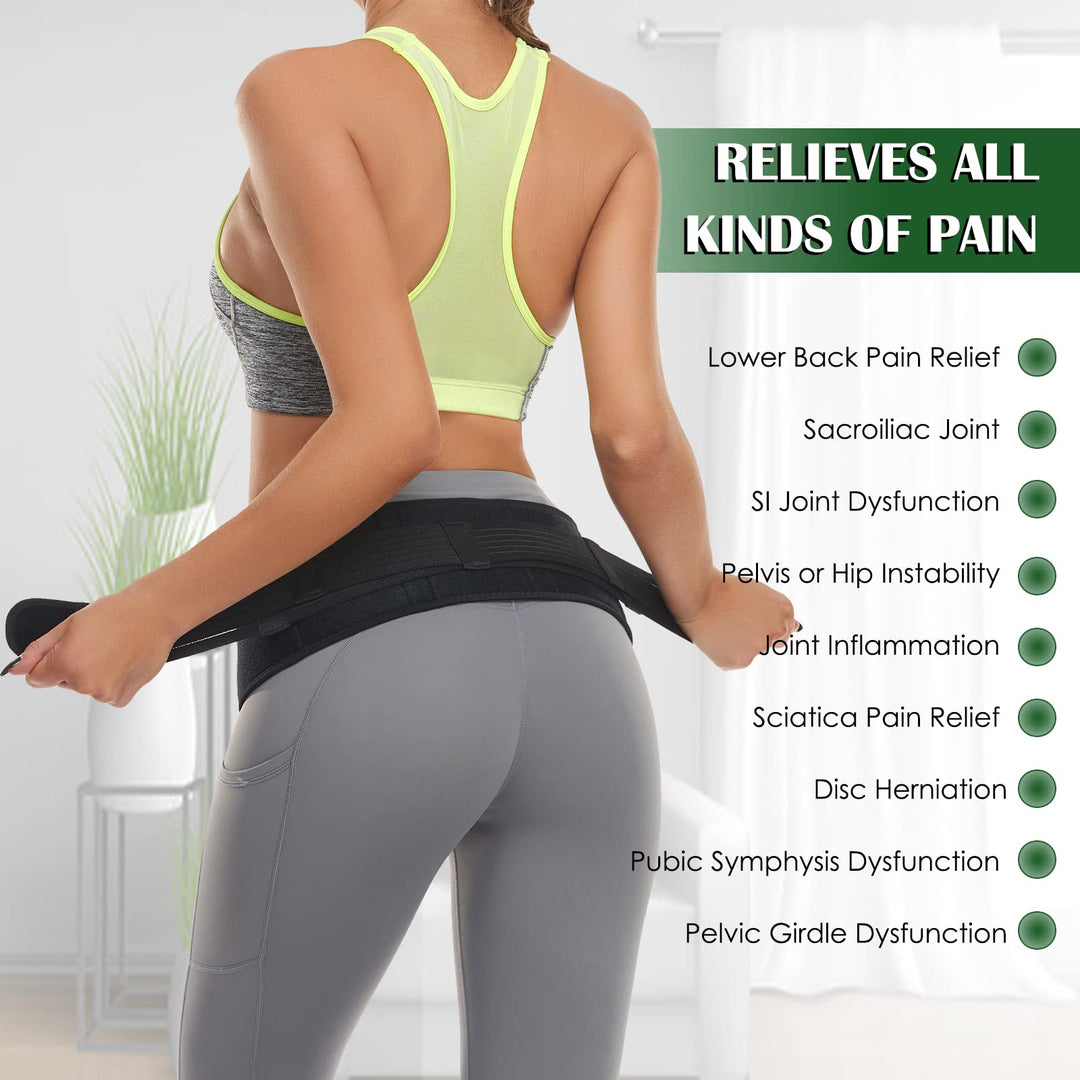 Sacroiliac SI Hip Belt for Women Men SI Joint Hip Belt 