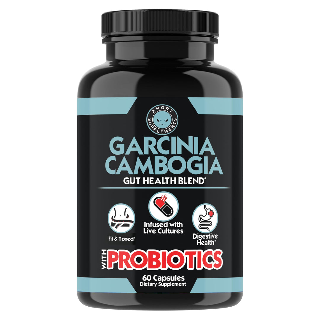Angry Supplements Garcinia Cambogia with Probiotics, Gu