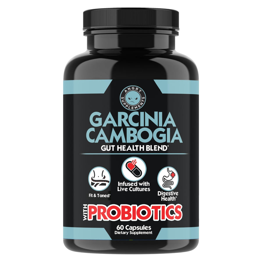 Angry Supplements Garcinia Cambogia with Probiotics, Gu