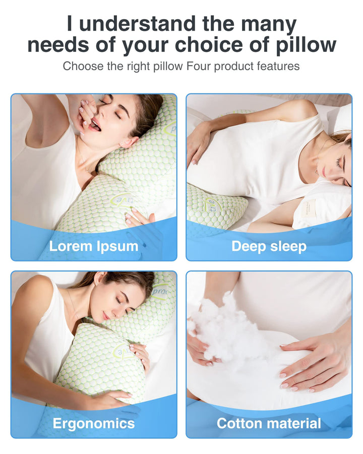 Pregnancy Pillows for Sleeping, Maternity Pillow, Pregnancy Body Pillow Support for Back, Legs, Belly, HIPS of Pregnant Women, Detachable and Adjustable with Pillow Cover (White, Small)